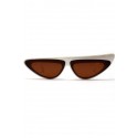 Beige Cat Eye Sun Shades Anti Fatigue Full Frame Sunglasses